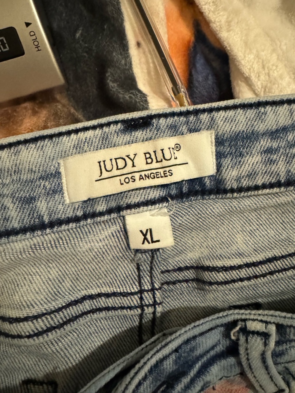 Judy Blue American Flag Print High-Waist Denim Shorts - Picture 5 of 5